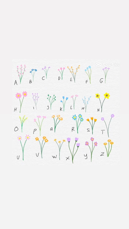 Personalized Flower Language Necklace