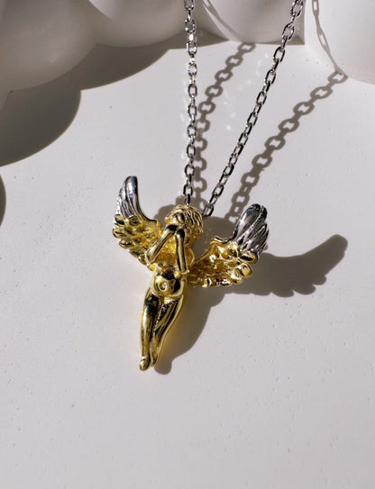 925 Sterling Silver Angel Necklace
