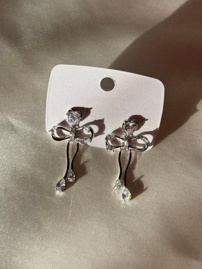 925 Sterling Silver Plated Coquette Earrings