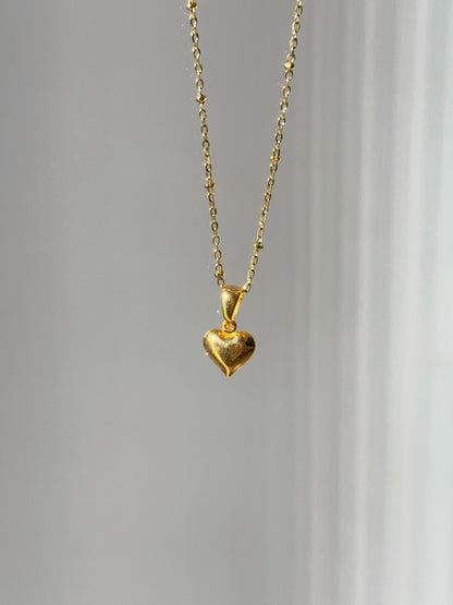 Stainless Steel Chain Minimalist Openable Heart Raquel Necklace
