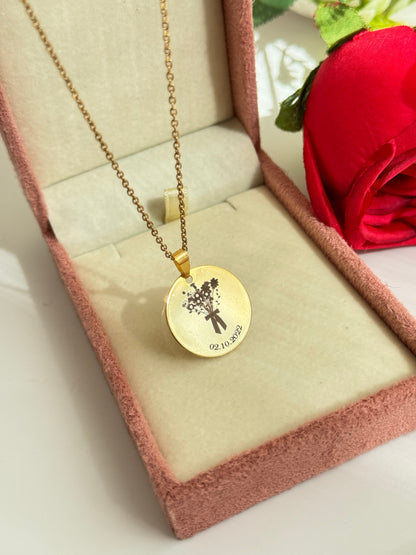 Personalized Flower Language Necklace