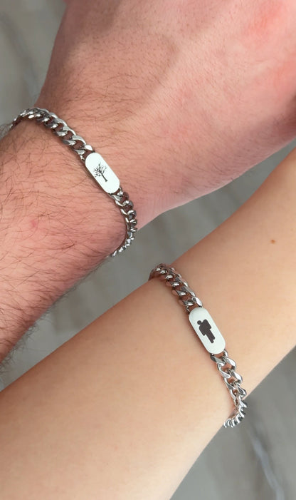 Stainless Steel Billie XXTentacion Bracelet Set | Couple Bracelet Set