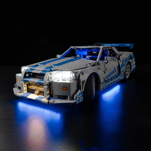 Light Kit for LEGO® 2 Fast 2 Furious Nissan Skyline GT-R (R34) Car 42210