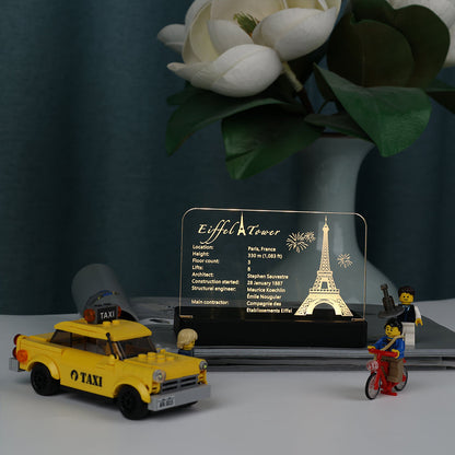 LED Nameplate for LEGO® Eiffel Tower 10307