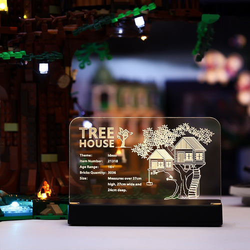 LED Nameplate for LEGO® Tree House 21318