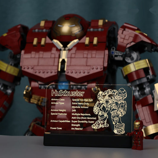 LED Nameplate for LEGO® Hulkbuster 76210