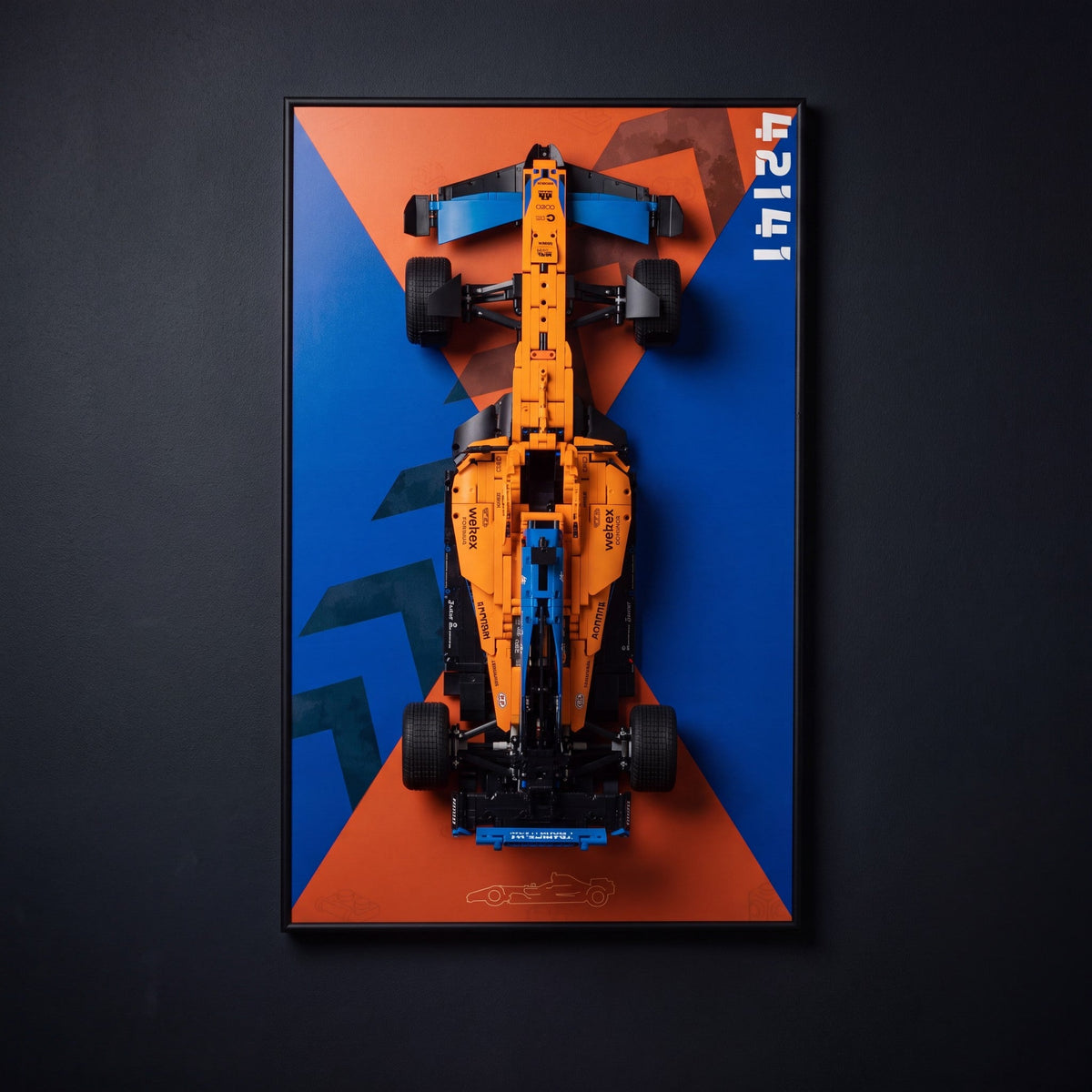 Display Wall-Mount for LEGO® McLaren Formula 1 Race Car 42141