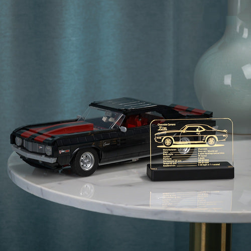 LED Nameplate for LEGO® Chevrolet Camaro Z28 10304