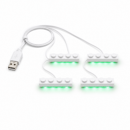 Green 4 in 1 USB LED Light Kit
