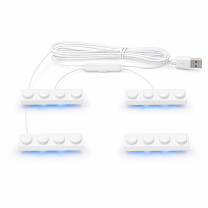 Blue 4 in 1 USB LED Light Kit