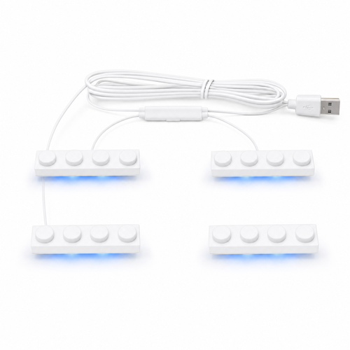 Blue 4 in 1 USB LED Light Kit