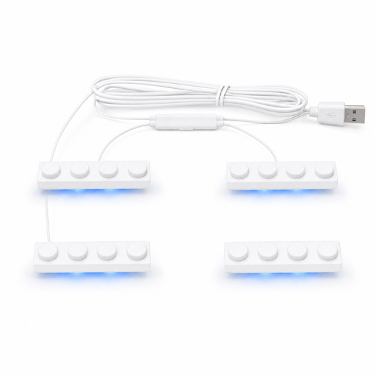 Blue 4 in 1 USB LED Light Kit