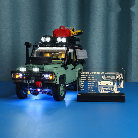 LED Nameplate for LEGO® Land Rover Classic Defender 90 10317