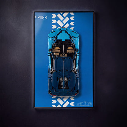 Display Wall-Mount for LEGO® Bugatti Chiron 42083
