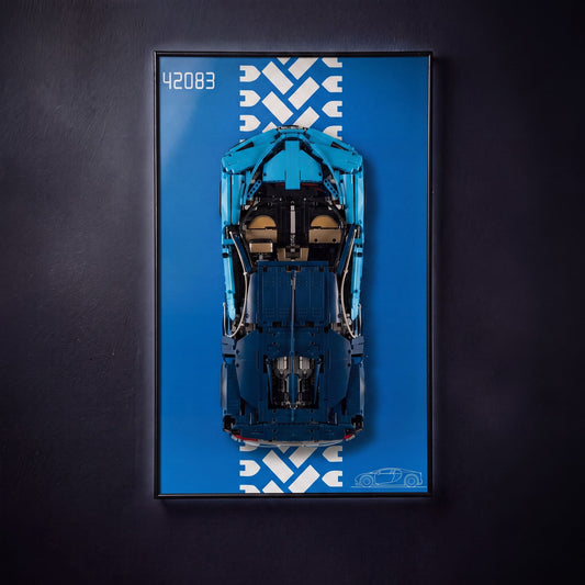 Display Wall-Mount for LEGO® Bugatti Chiron 42083