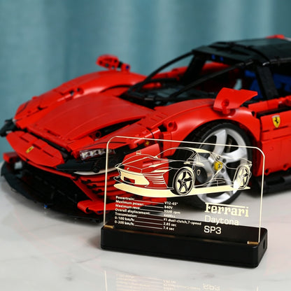 LED Nameplate for LEGO® Ferrari Daytona SP3 42143