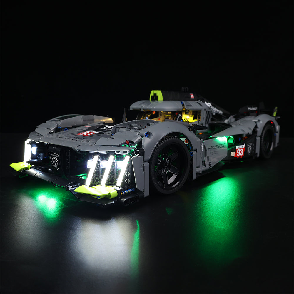 Light Kit for LEGO® PEUGEOT 9X8 24H Le Mans Hybrid Hypercar 42156