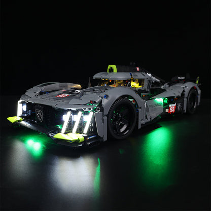 Light Kit for LEGO® PEUGEOT 9X8 24H Le Mans Hybrid Hypercar 42156