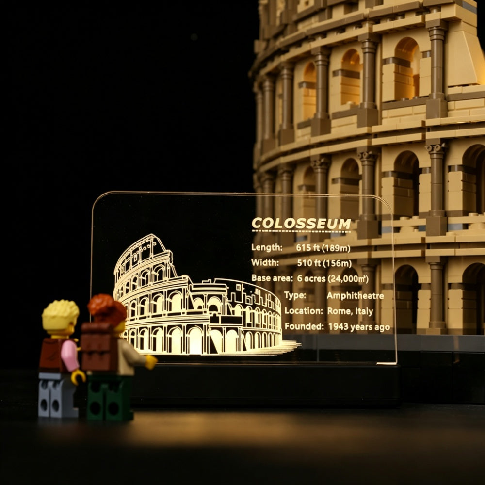 LED Nameplate for LEGO® Colosseum 10276
