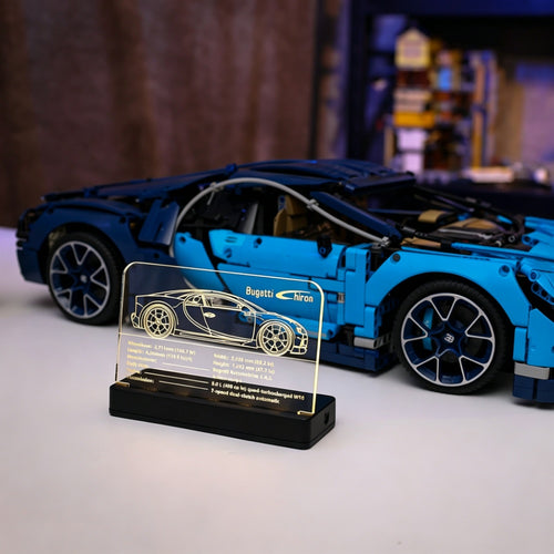 LED Nameplate for LEGO® Bugatti Chiron 42083