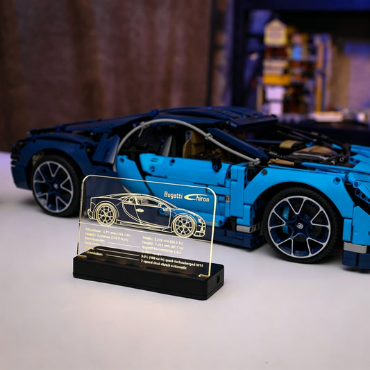 LED Nameplate for LEGO® Bugatti Chiron 42083