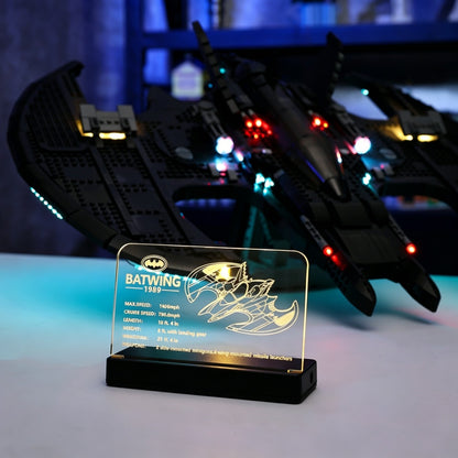 LED Nameplate for LEGO® 1989 Batwing 76161