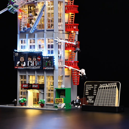 LED Nameplate for LEGO® Daily Bugle 76178
