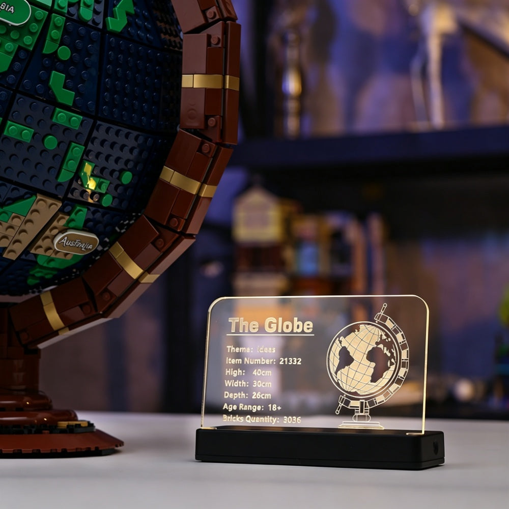 LED Nameplate for LEGO® The Globe 21332