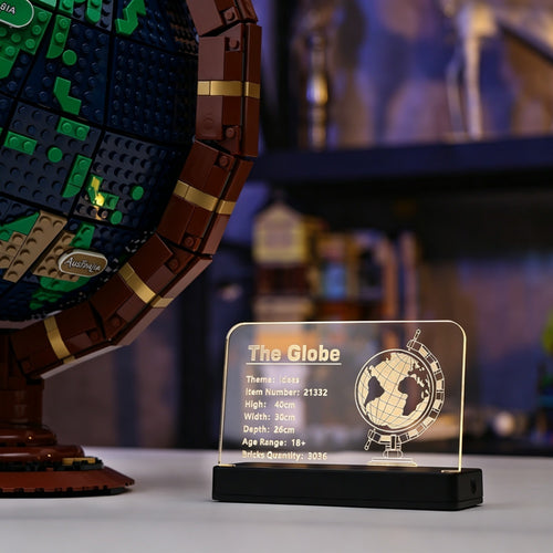 LED Nameplate for LEGO® The Globe 21332