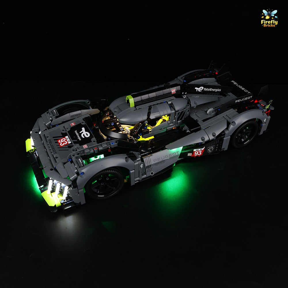 Light Kit for LEGO® PEUGEOT 9X8 24H Le Mans Hybrid Hypercar 42156