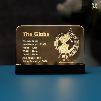 LED Nameplate for LEGO® The Globe 21332