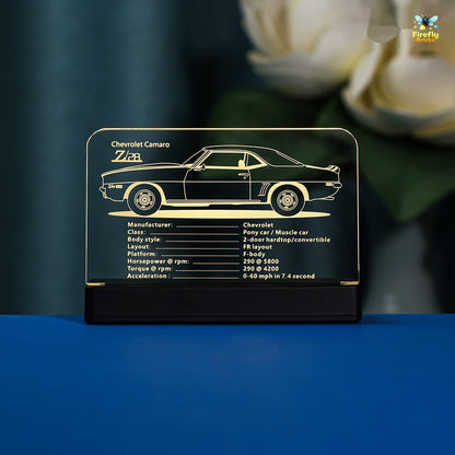 LED Nameplate for LEGO® Chevrolet Camaro Z28 10304