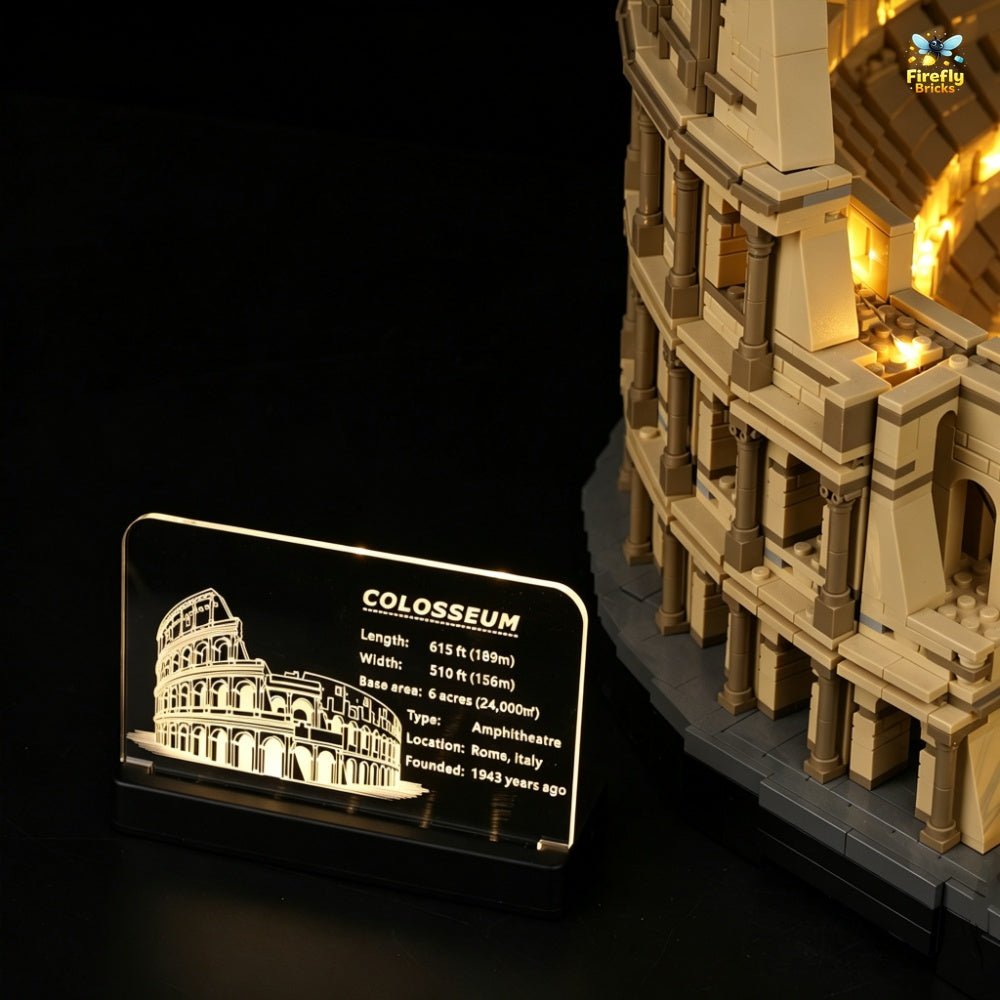LED Nameplate for LEGO® Colosseum 10276