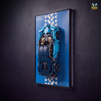 Display Wall-Mount for LEGO® Bugatti Chiron 42083