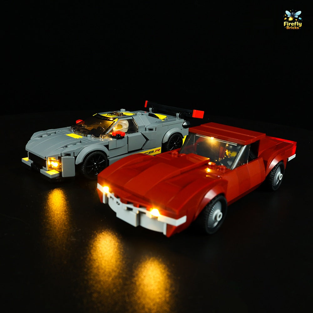 Light Kit for LEGO® Chevrolet Corvette C8.R, 1968 Chevrolet Corvette 76903
