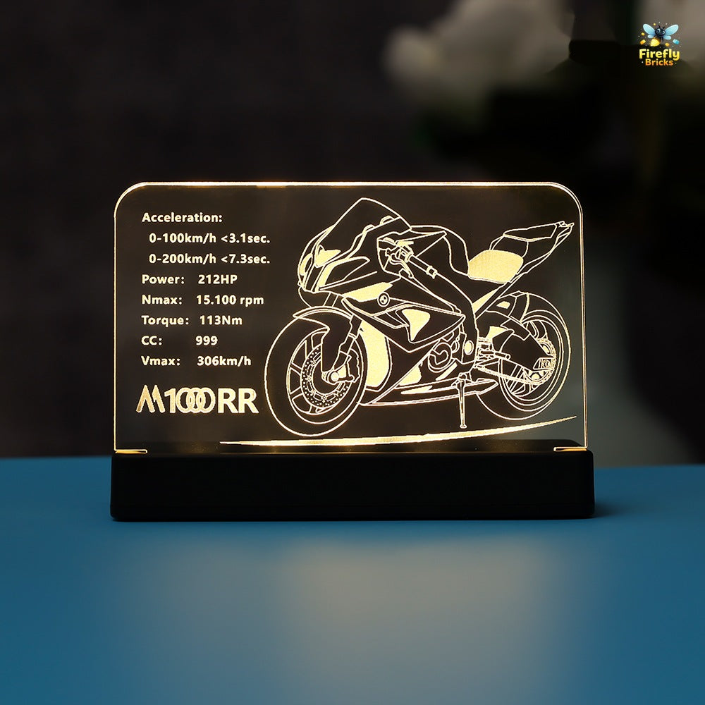 LED Nameplate for LEGO® BMW M 1000 RR 42130