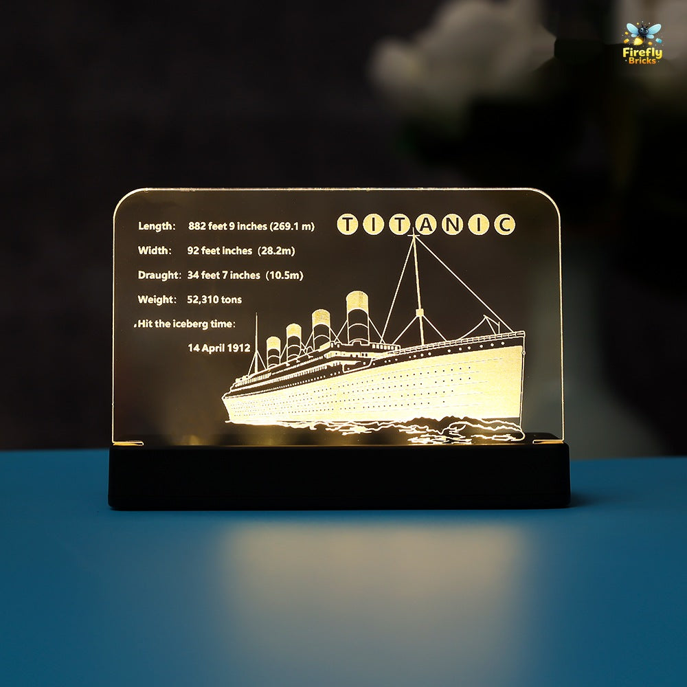 LED Nameplate for LEGO® Titanic 10294
