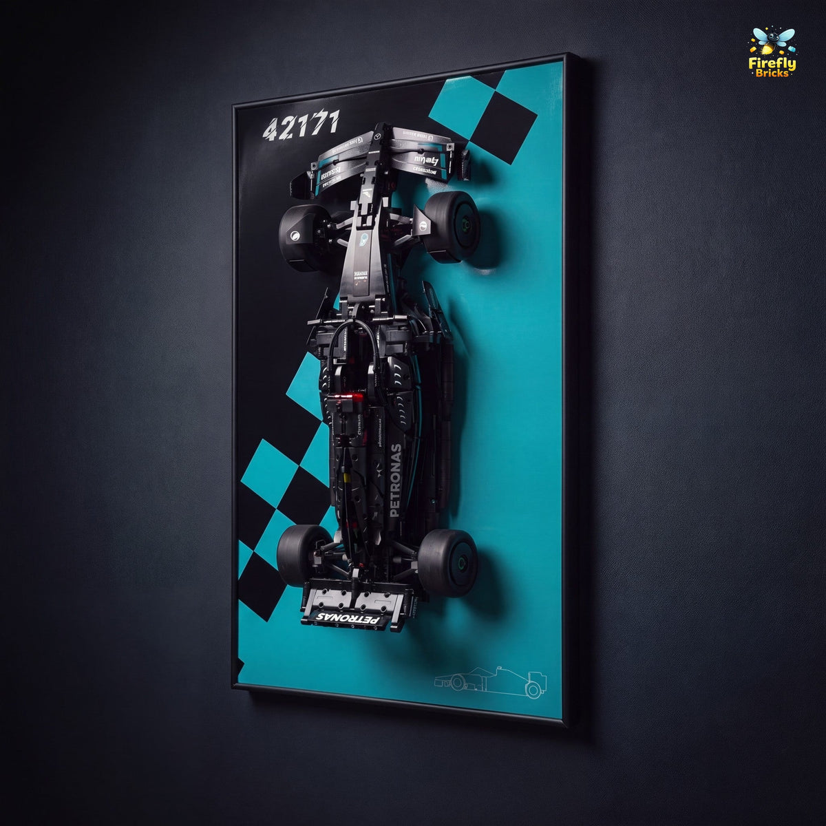 Display Wall-Mount for LEGO® Mercedes-AMG F1 W14 E Performance 42171