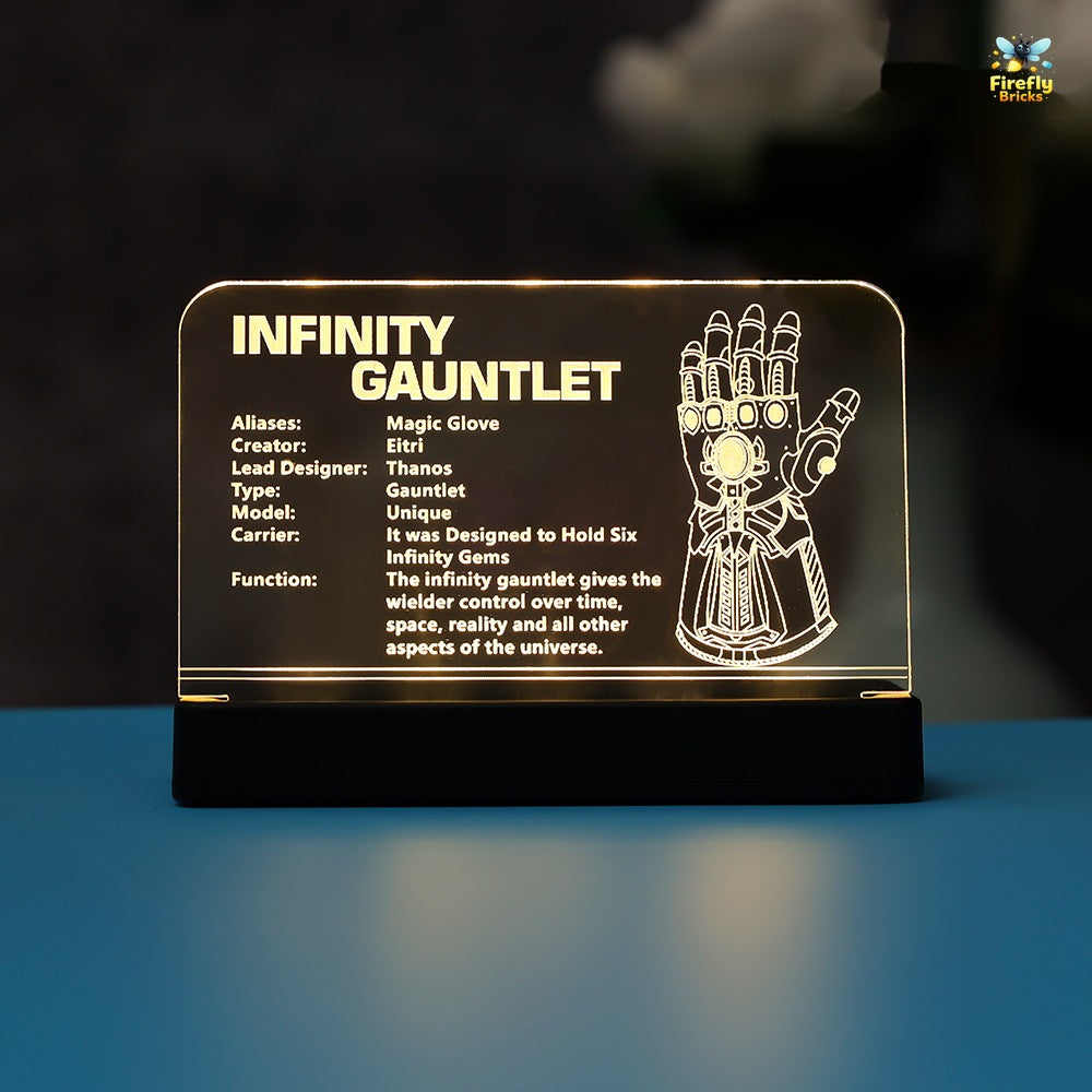 LED Nameplate for LEGO® Infinity Gauntlet 76191