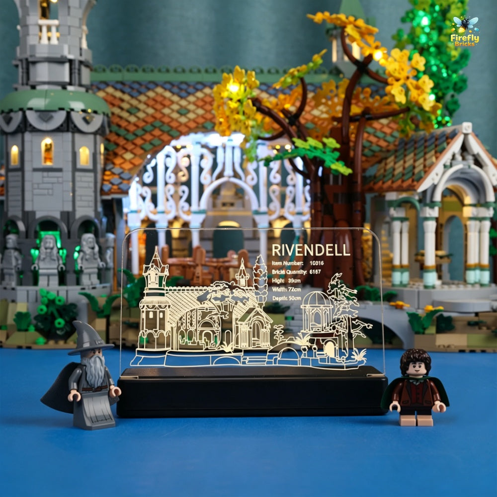 LED Nameplate for LEGO® The Lord of the Rings: Rivendell 10316
