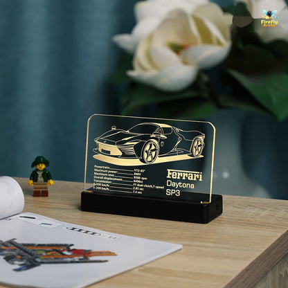 LED Nameplate for LEGO® Ferrari Daytona SP3 42143