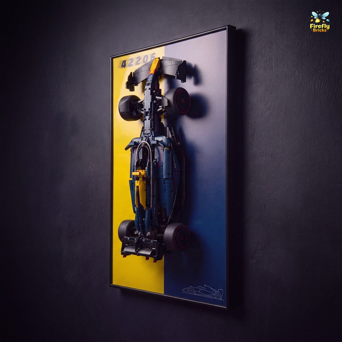 Display Wall-Mount for LEGO® Oracle Red Bull Racing RB20 F1 Car 42206