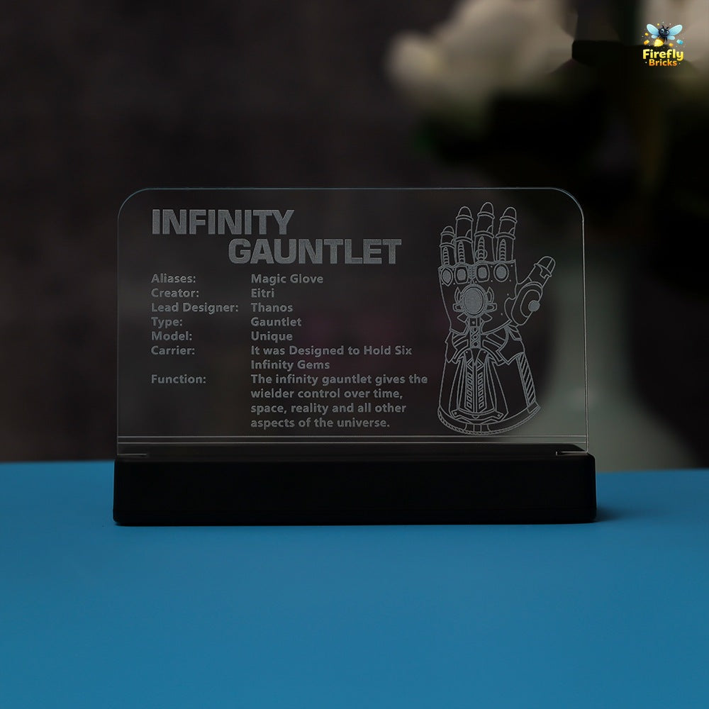 LED Nameplate for LEGO® Infinity Gauntlet 76191