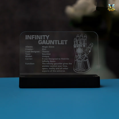 LED Nameplate for LEGO® Infinity Gauntlet 76191
