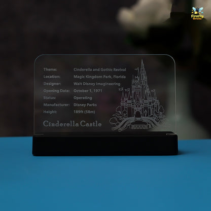 LED Nameplate for LEGO® The Disney Castle 71040