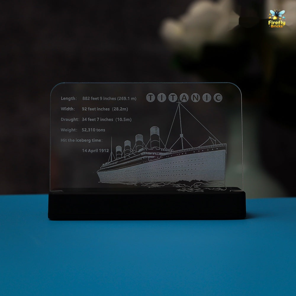 LED Nameplate for LEGO® Titanic 10294