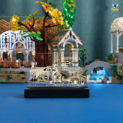 LED Nameplate for LEGO® The Lord of the Rings: Rivendell 10316