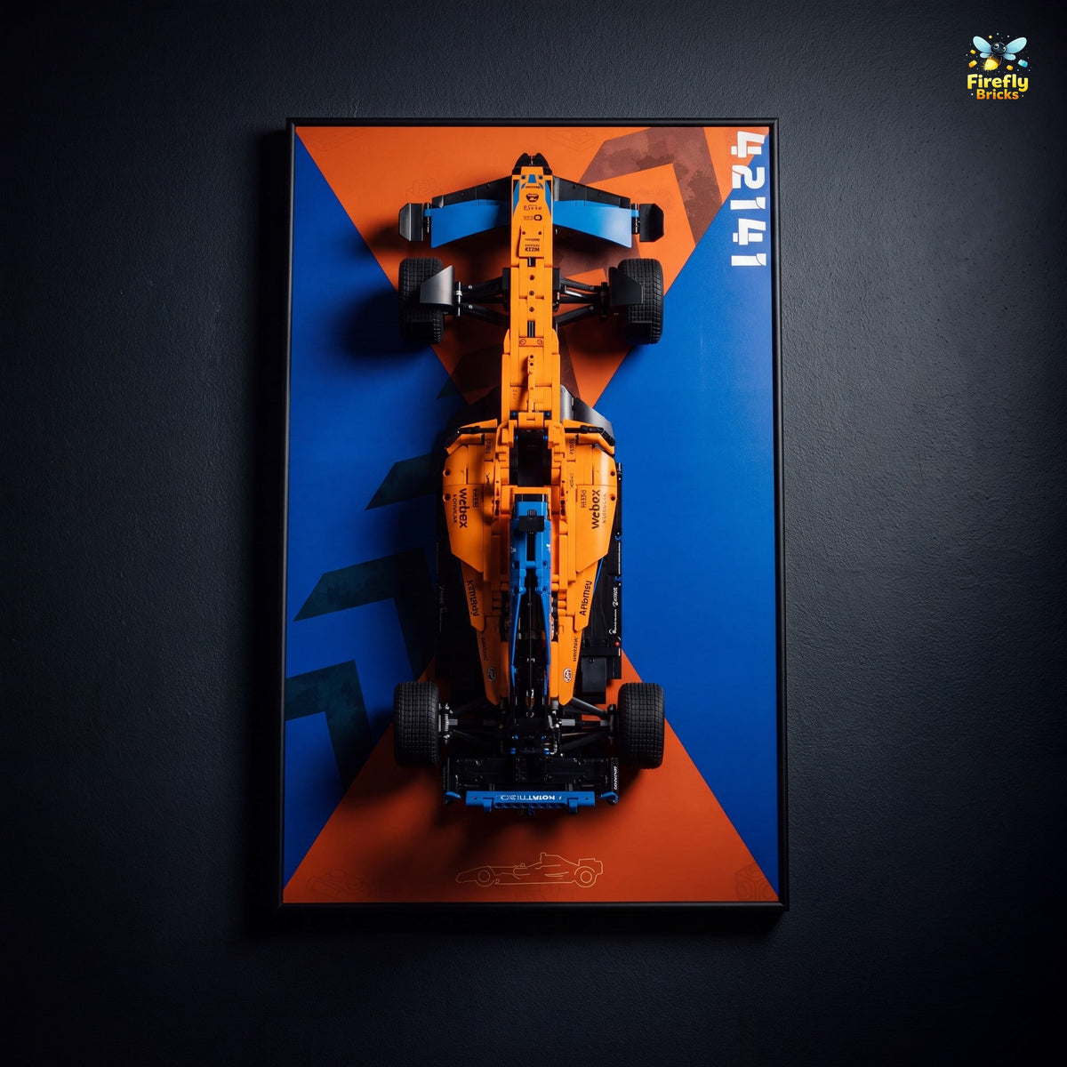 Display Wall-Mount for LEGO® McLaren Formula 1 Race Car 42141