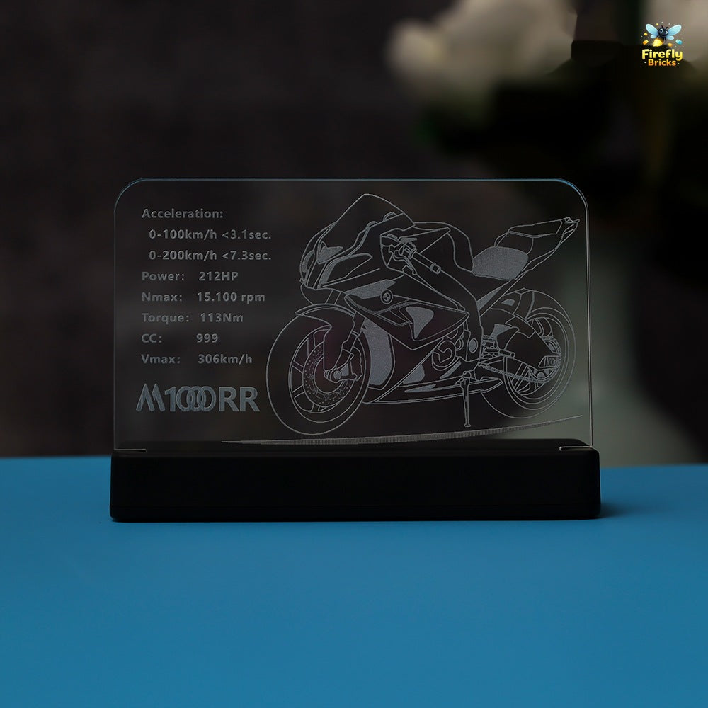 LED Nameplate for LEGO® BMW M 1000 RR 42130