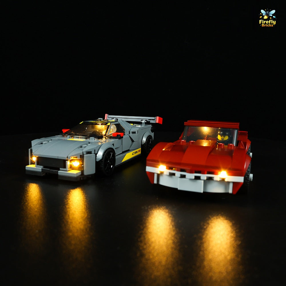 Light Kit for LEGO® Chevrolet Corvette C8.R, 1968 Chevrolet Corvette 76903